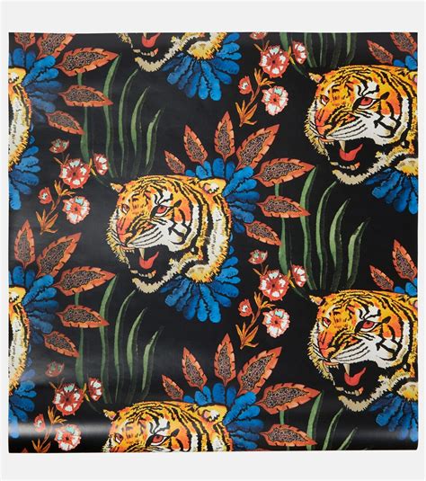 gucci tiger face print wallpaper|gucci tiger leaf wallpaper.